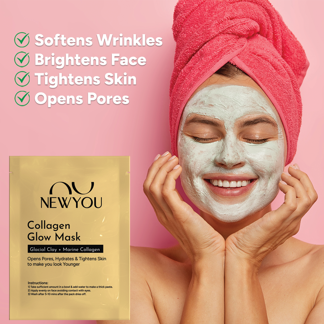 Skin Tightening Collagen Face Pack with Glacial Clay & Sandalwood Essential Oil