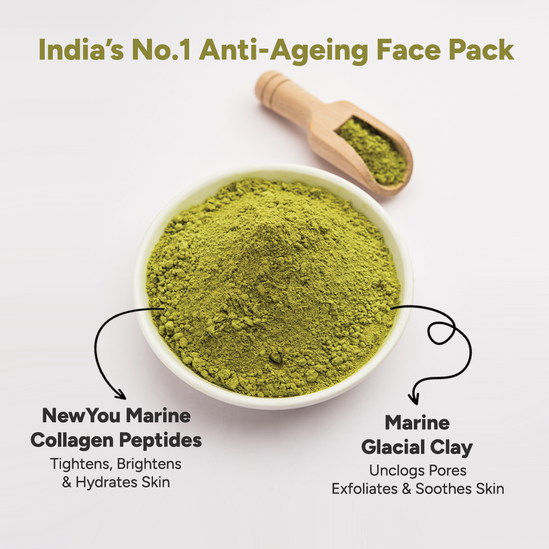 Skin Tightening Collagen Face Pack with Glacial Clay & Sandalwood Essential Oil