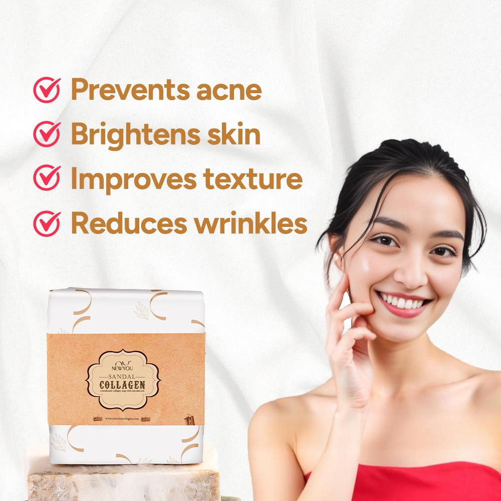 Brightening & Tightening Collagen Sandalwood Soap – NewYou
