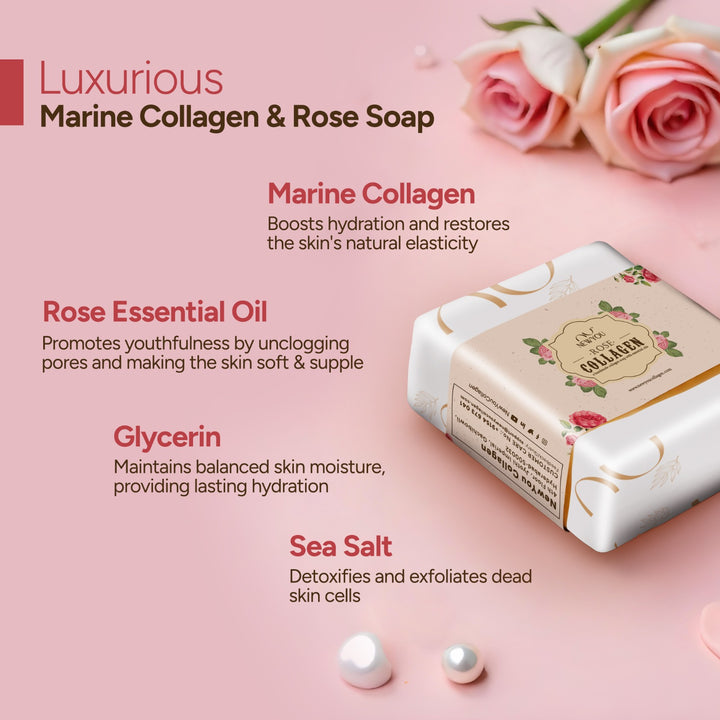 Brightening & Tightening Collagen Rose Soap